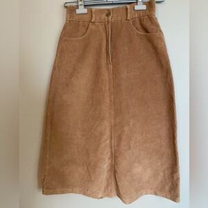 Oak and Fort Corduroy Skirt A-Line Brown Size S